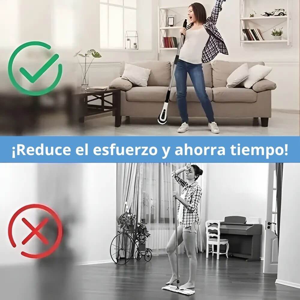 Cepillo Eléctrico Recargable para Limpieza Pisos, Baño, Cocina