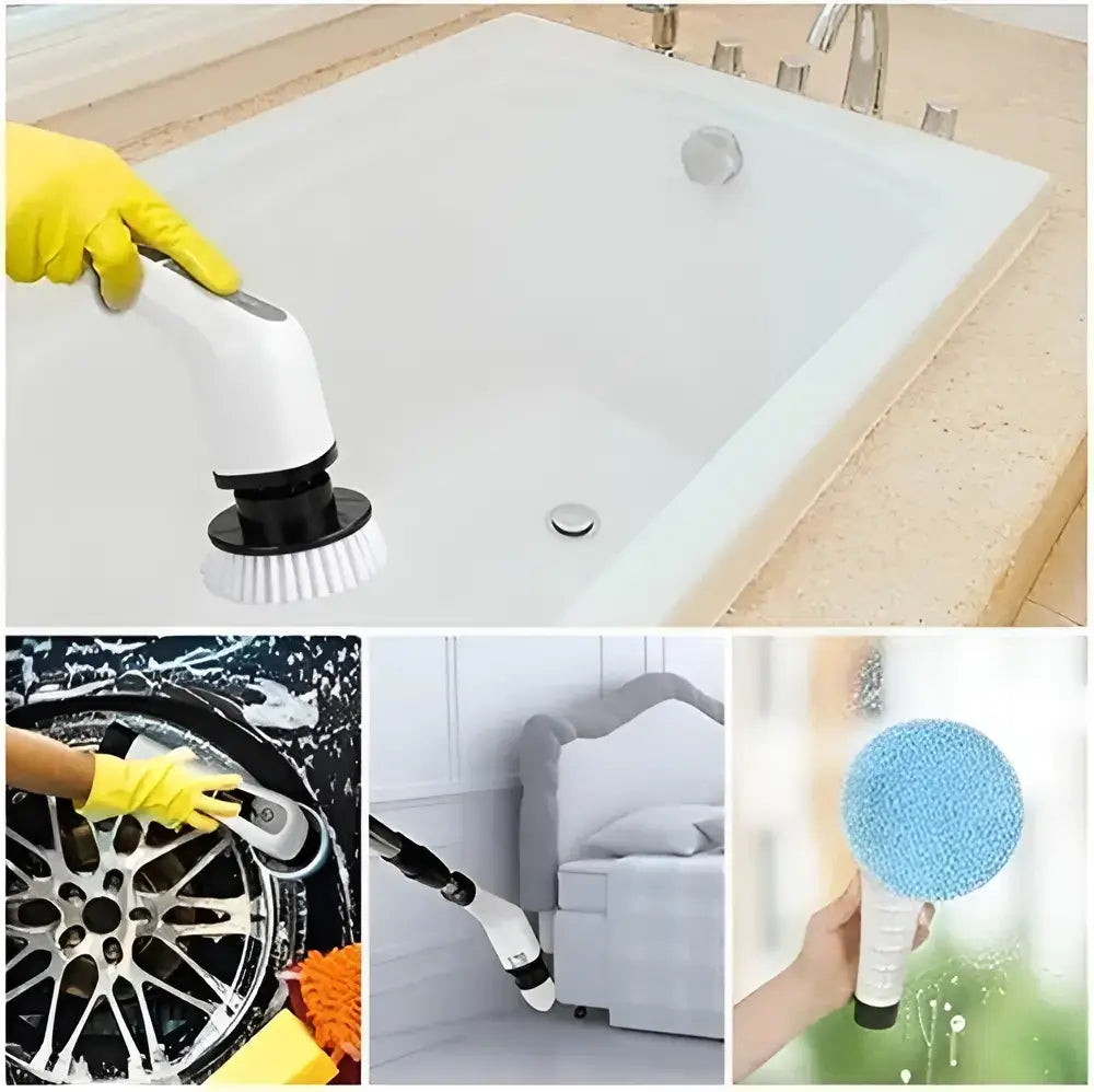 Cepillo Eléctrico Recargable para Limpieza Pisos, Baño, Cocina